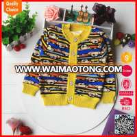 2017 new arrival fashion knitted flower pattern baby boy sweater designs