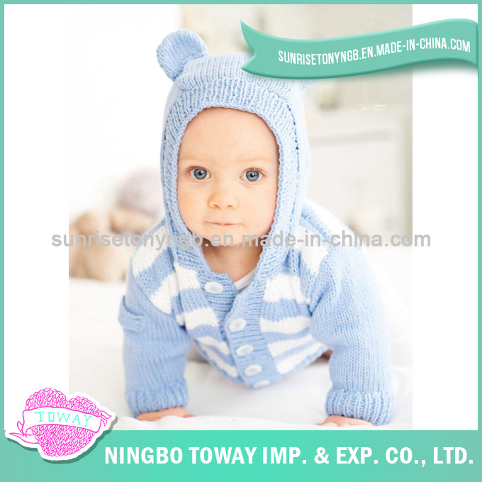 Hand Knitting Cotton Baby Girl Fashionable Wool Sweater